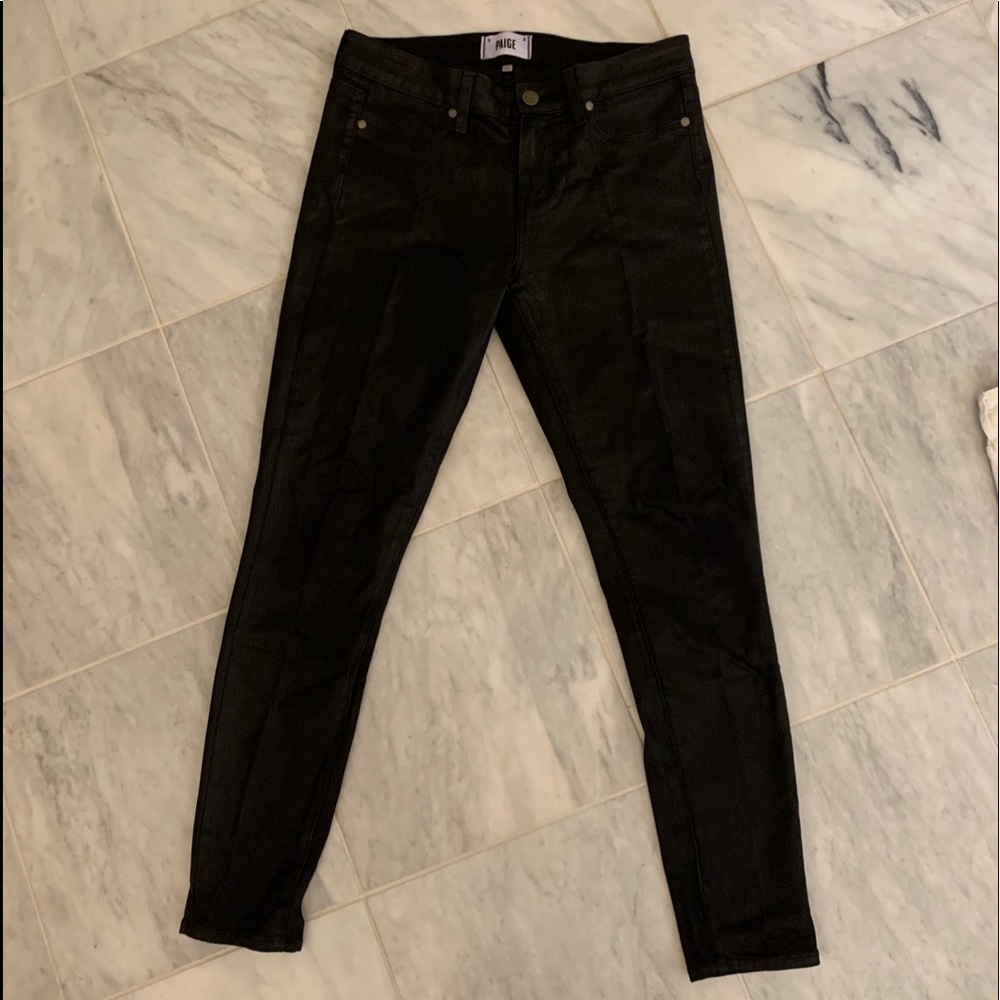 Paige Black Waxed Denim